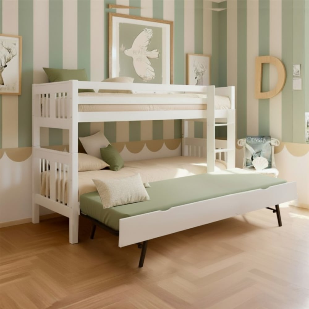 Etagenbett + Stapelbett aus Holz weiß 90x190cm - Maisons Du Monde