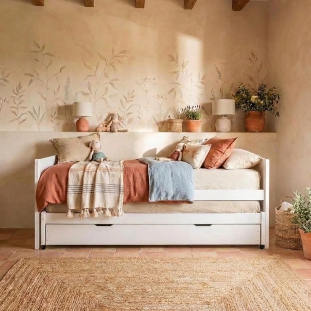 Bett Holz weiß 90x200cm - Maisons Du Monde