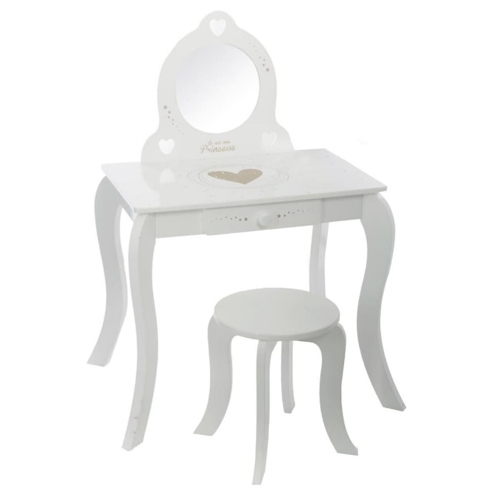 Coiffeuse et tabouret