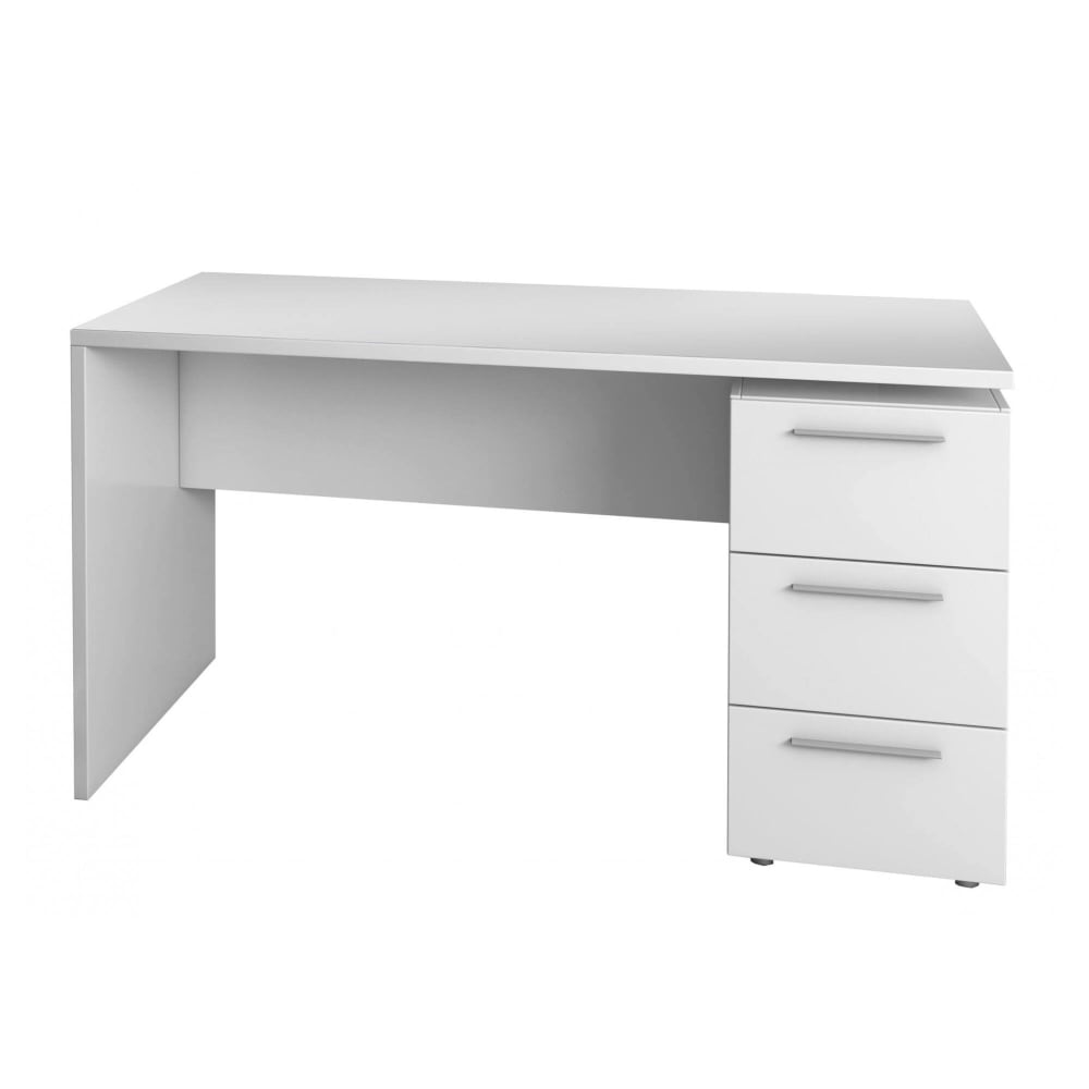 Bureau effet bois blanc 146x60 cm