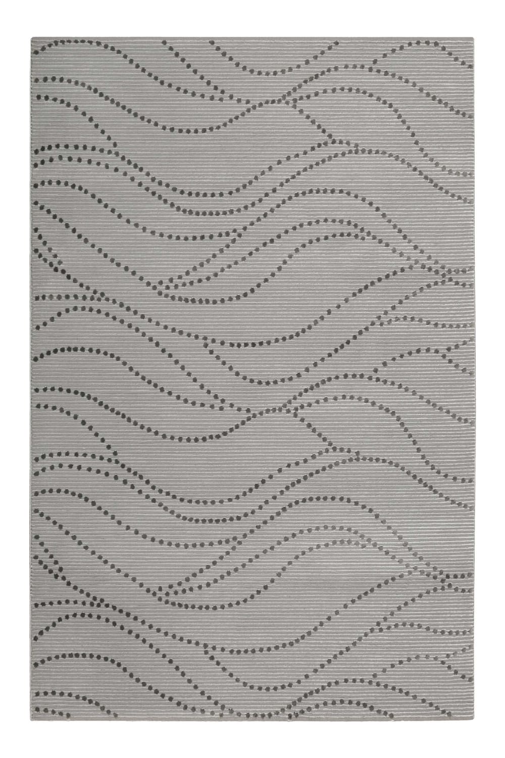 Esprit Flacher Teppich mit Reliefmuster in grau/taupe und grau/braun 80x150 style modern Öko-Tex Zertifikat - Pes - Polyester