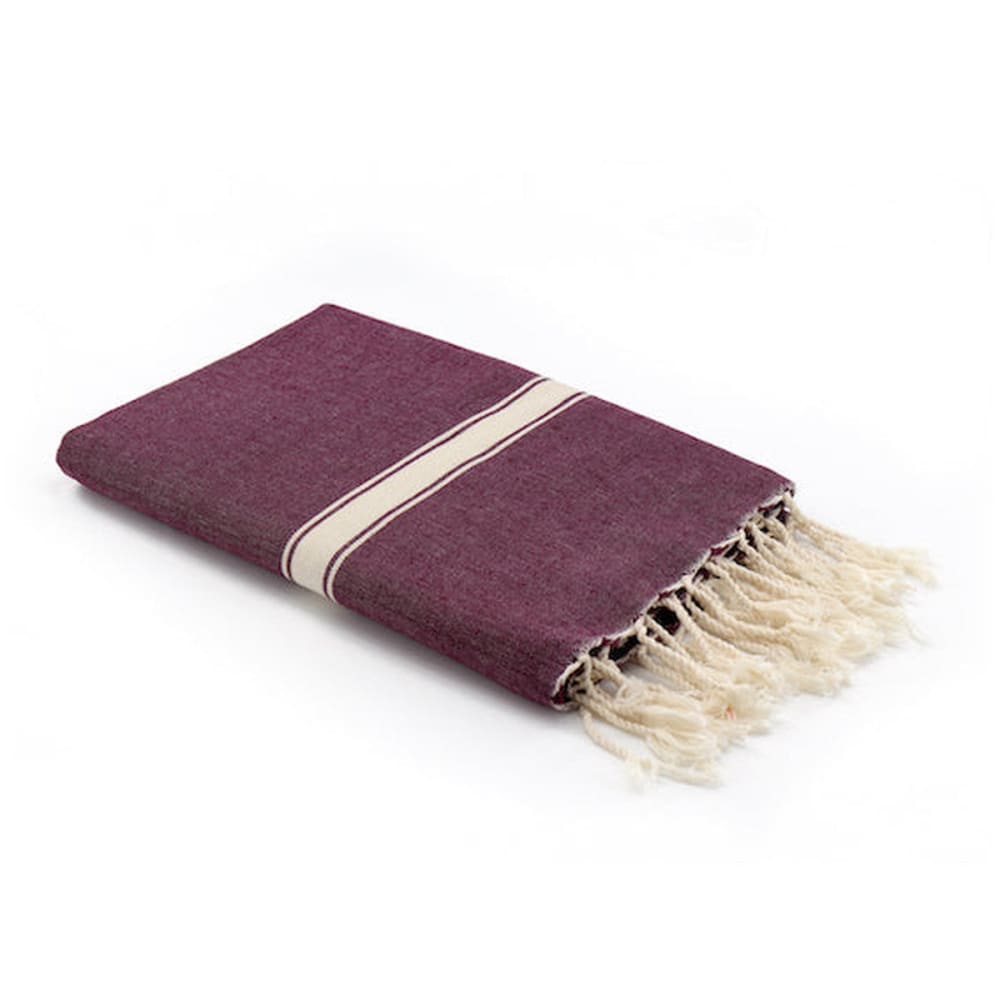 Fouta coton 100x200 prune