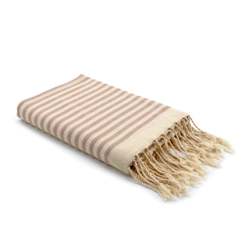Fouta coton 100x200 rose poudré