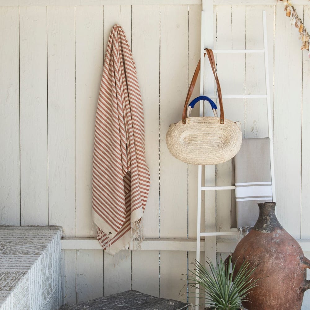 Fouta coton 100x200 rouge brique - Maisons du Monde