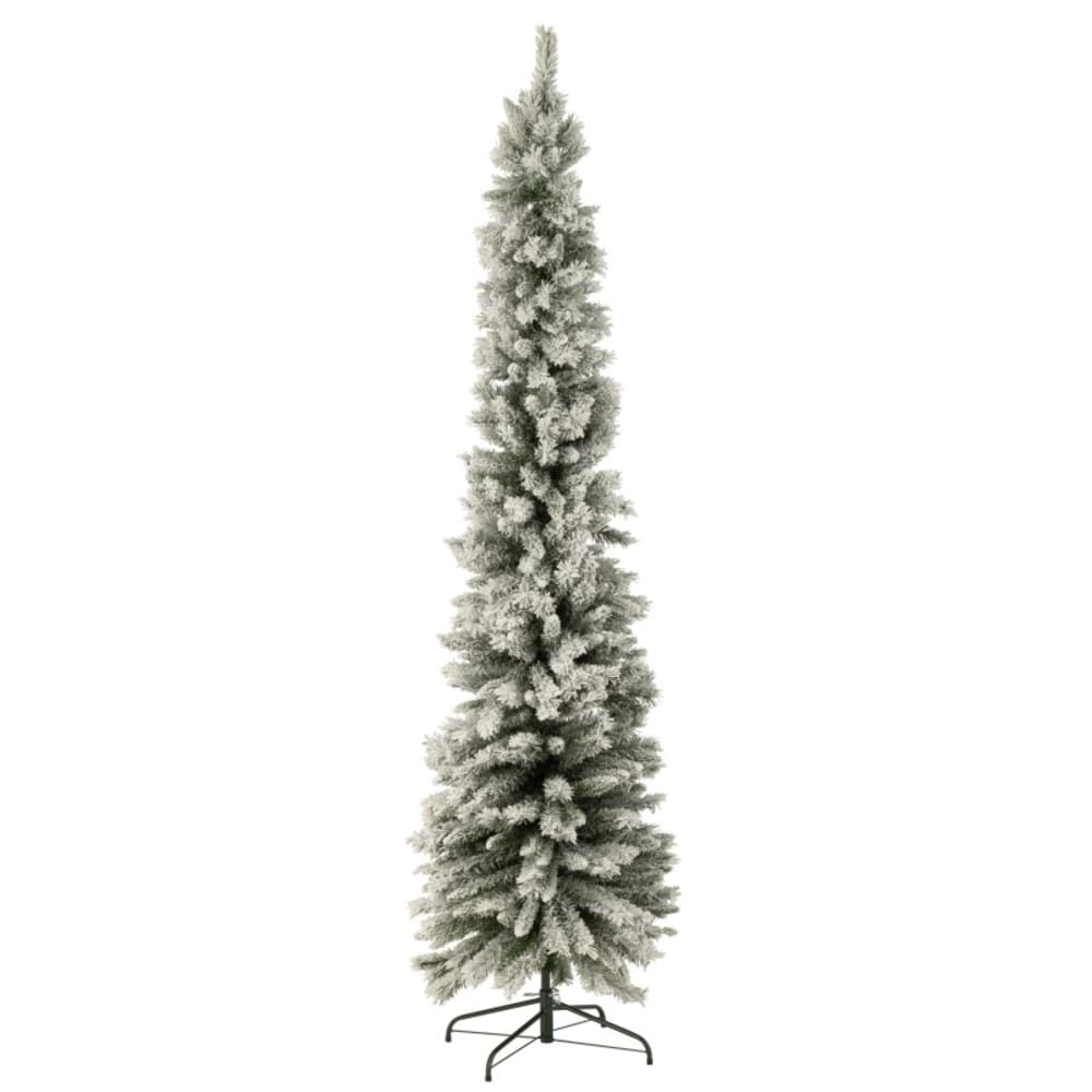 Sapin de Noël artificiel enneigé en plastique vert 47x47x184 cm - Maisons du Monde