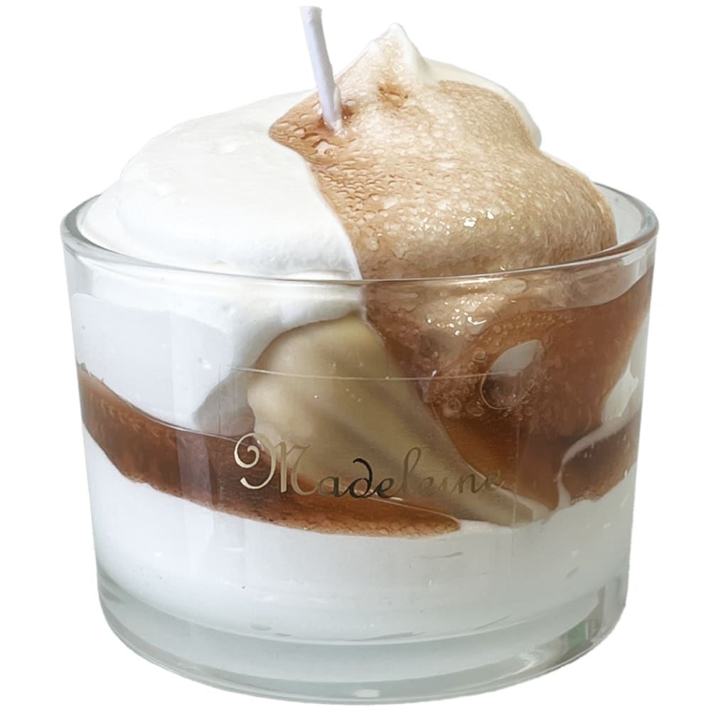 PROVENCE CHIC Bougie parfumée madeleine style contemporain Blanc Cire