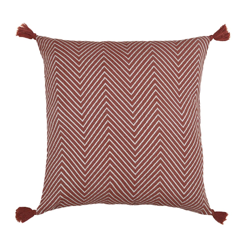 Housse de coussin coton tomette 50x50