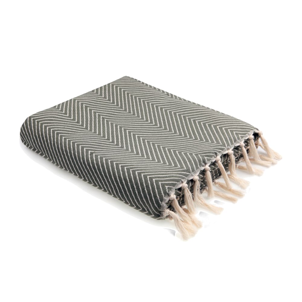 Febronie Plaid aus Baumwolle olivgrün style modern Öko-Tex Zertifikat - Baumwolle
