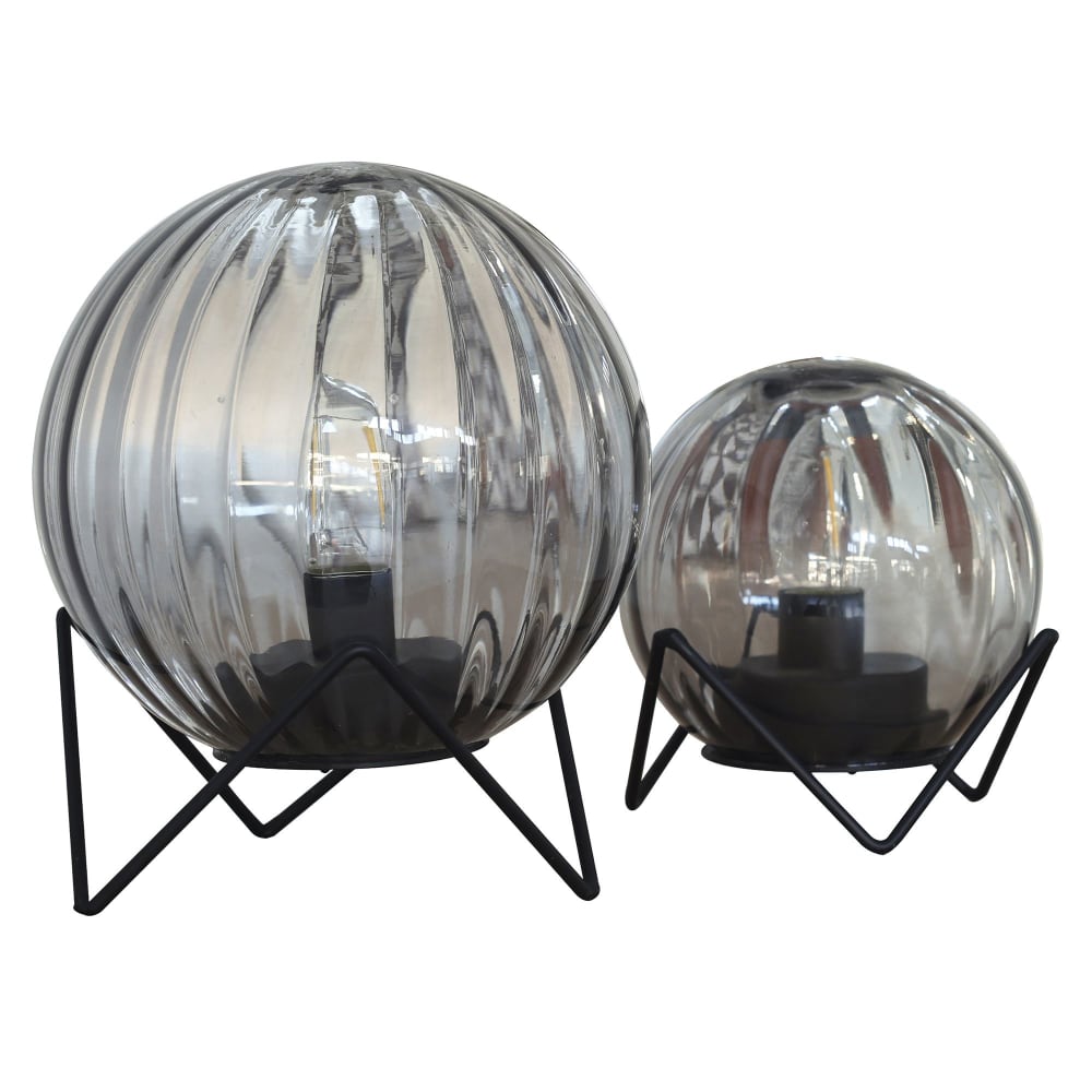 Lampe à poser en verre noir — vue 4