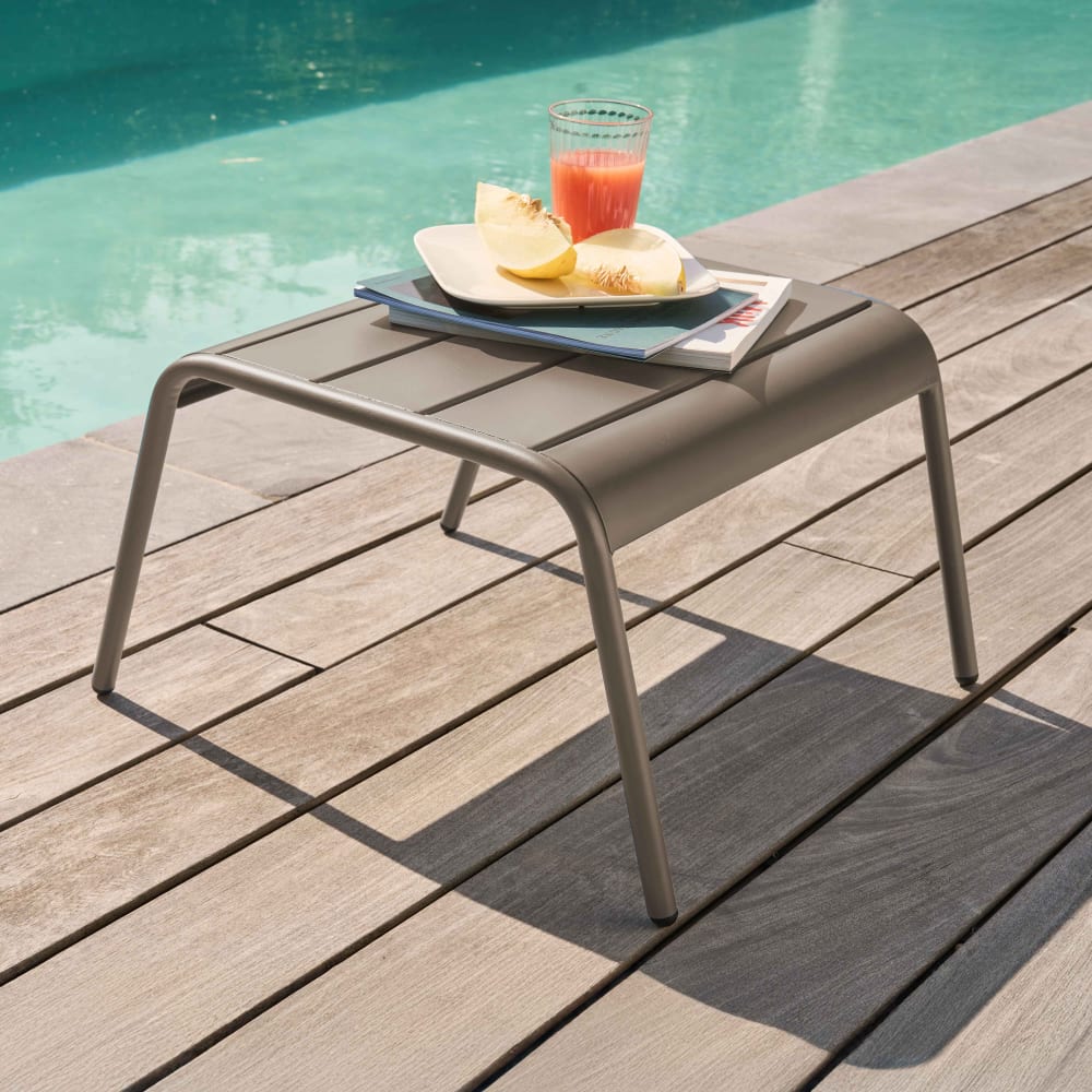 Fußstütze aus Metall Taupe - Maisons Du Monde
