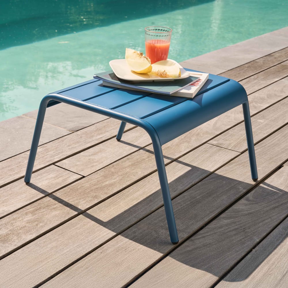 Fußstütze aus Metall Blau - Maisons Du Monde