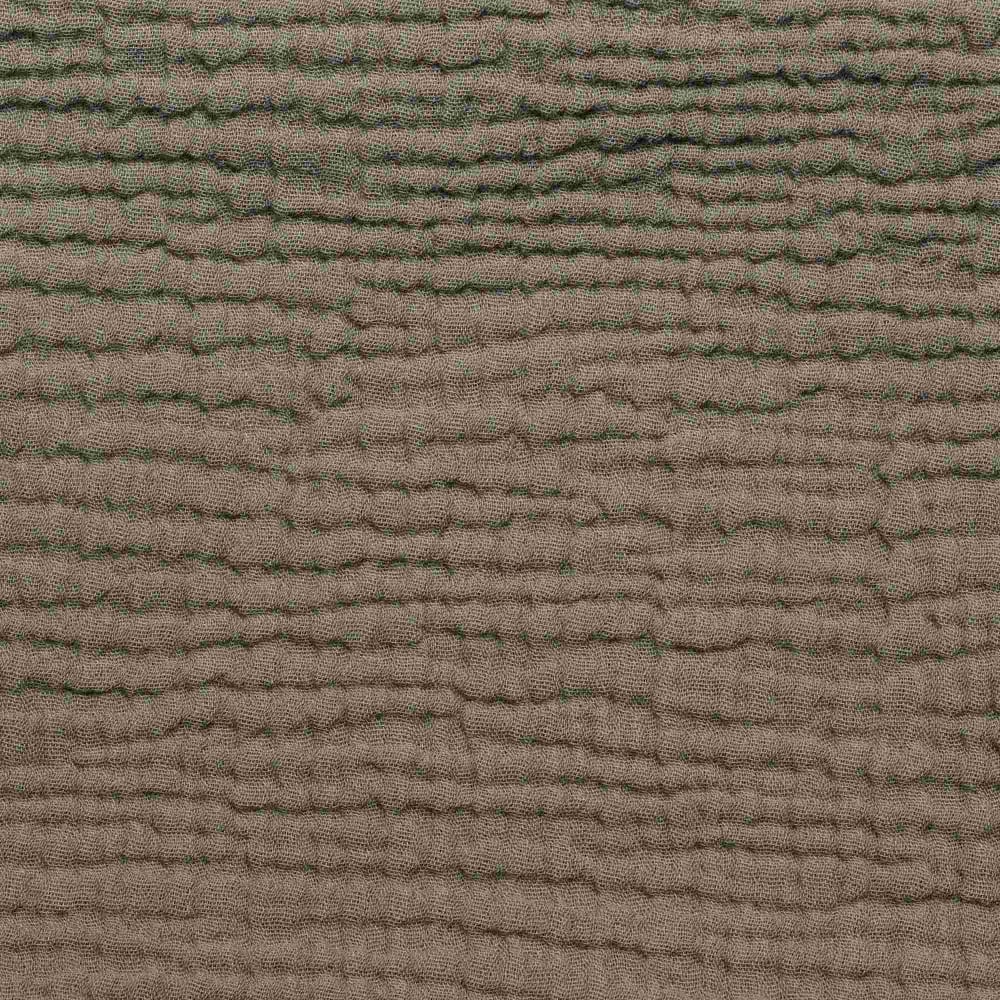 Drap housse gaze de coton terre brûlée 180X200X30 CM — vue 4