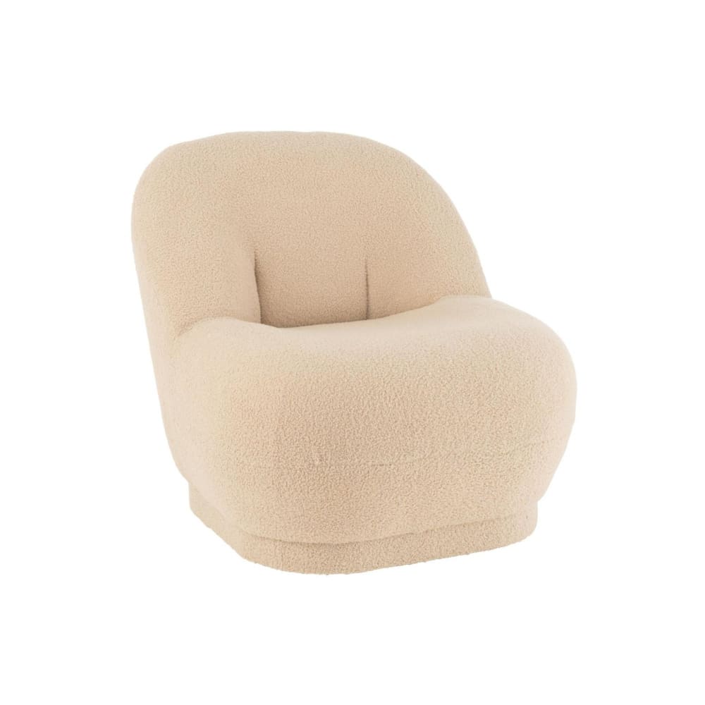 fauteuil en tissu bouclette