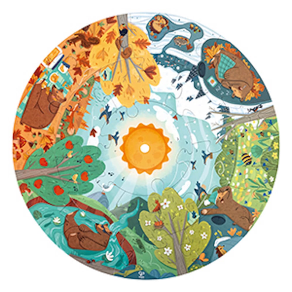 Puzzle circulaire 4 saisons