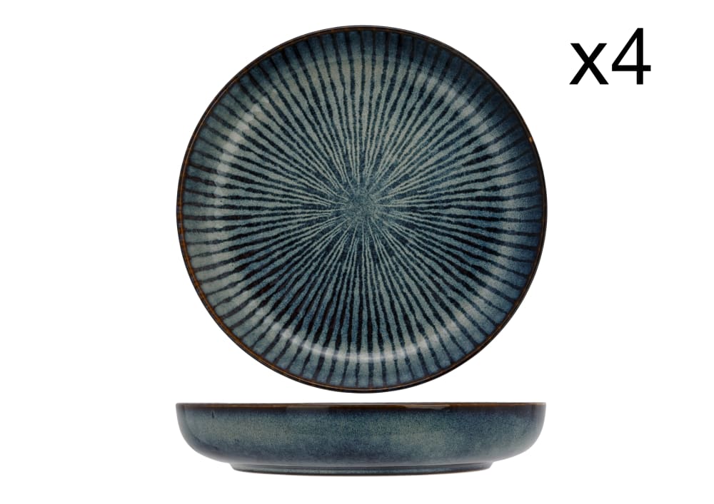 Lot de 4 Assiettes creuses