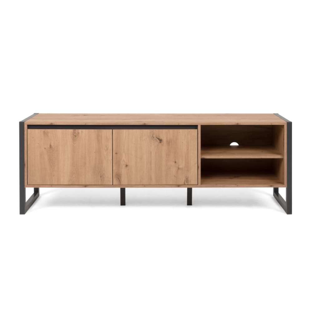 Concept Usine Industrieller TV-Schrank aus Holz mit Schränken style industrial Braun Spanplatte