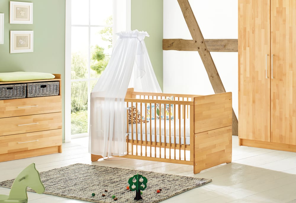 Lit d'enfant en bois massif, naturel, 140x70 cm - Maisons du Monde