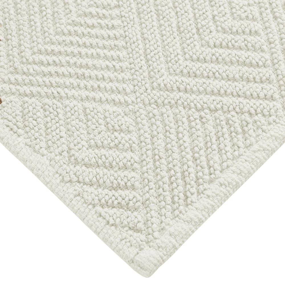 Tapis en coton 1350 g/m² ecru 70x120 cm - Maisons du Monde