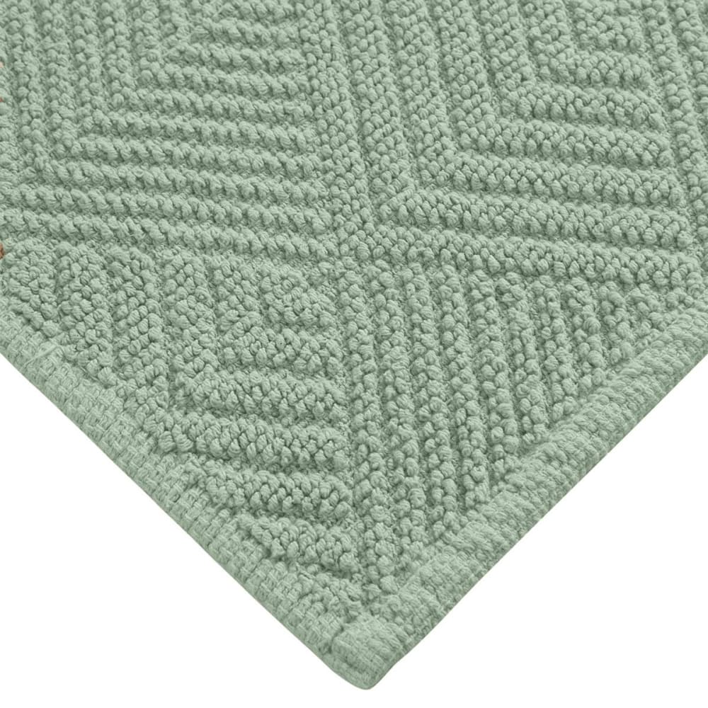 Tapis en coton 1350 g/m² sauge 50x80 cm - Maisons du Monde