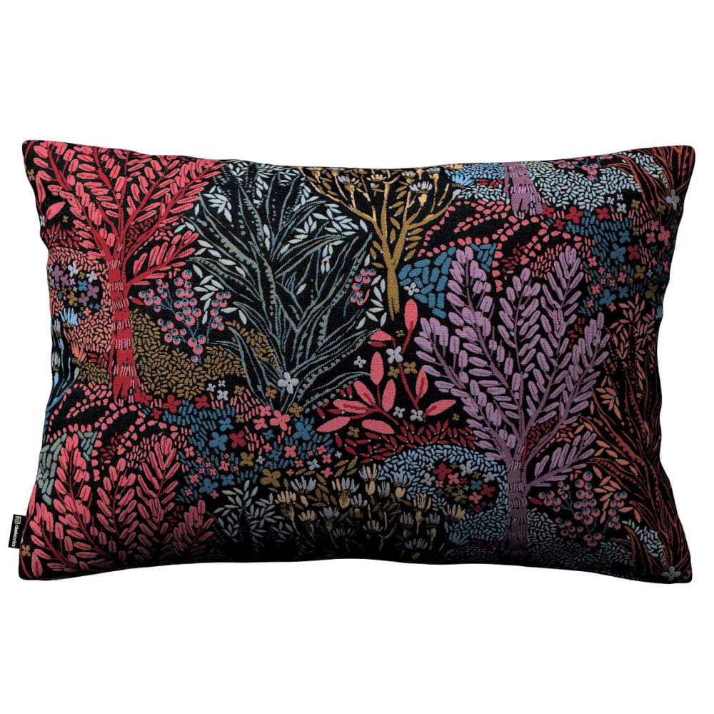 DEKORIA Kissenbezug aus Jacquard mit verdecktem Reißverschluss ist ein echter Hingucker in jedem Raum. Schwarz
