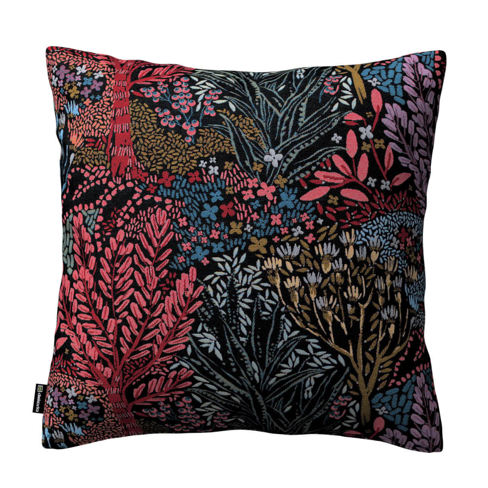 DEKORIA Kissenbezug aus Jacquard mit verdecktem Reißverschluss ist ein echter Hingucker in jedem Raum. Schwarz