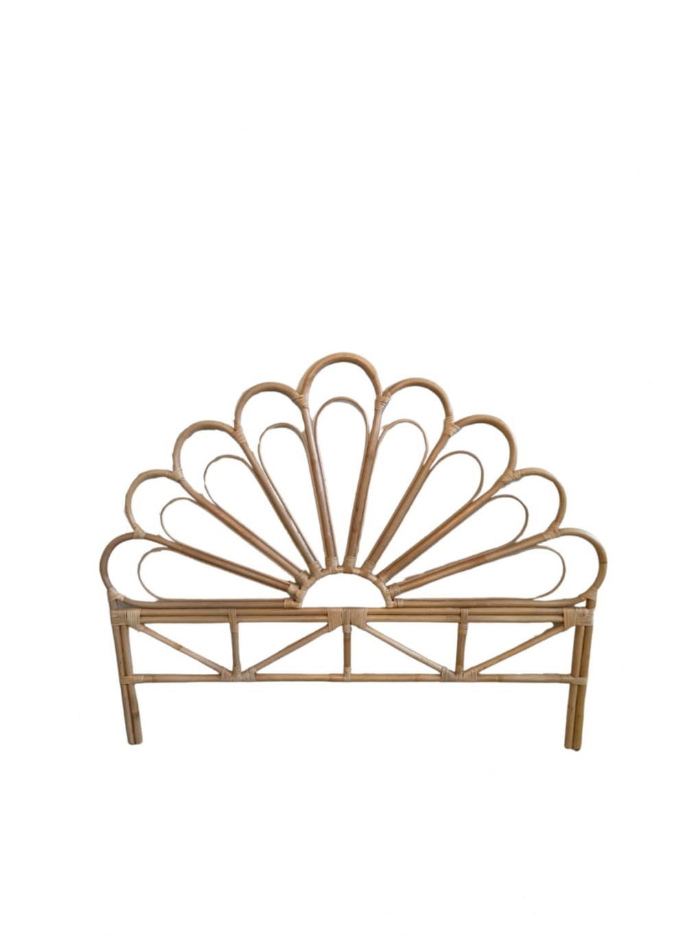 Tête de lit rotin naturel 130 x 164 cm