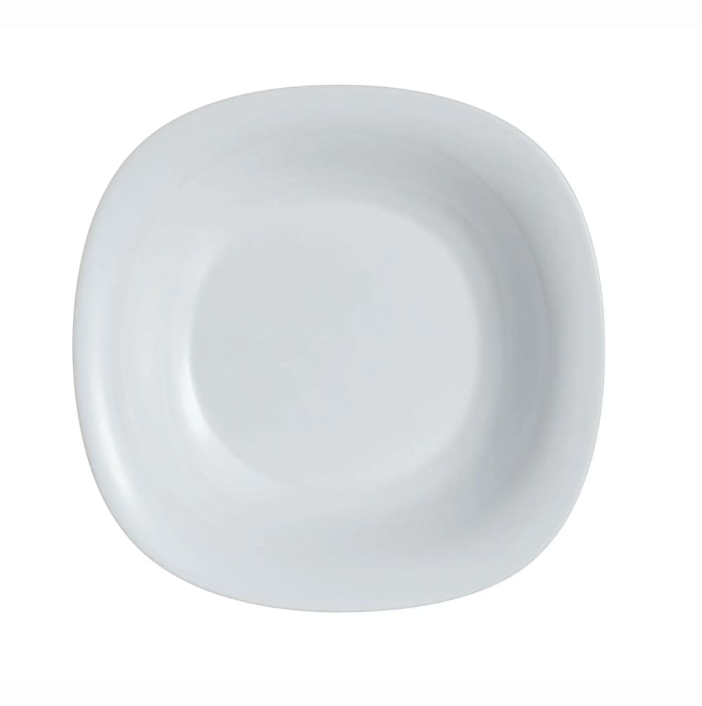 6 assiettes creuses grises 22,8 x 21,2 cm