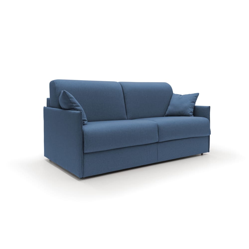 Canapé lit convertible en tissu imperméable 169 cm bleu