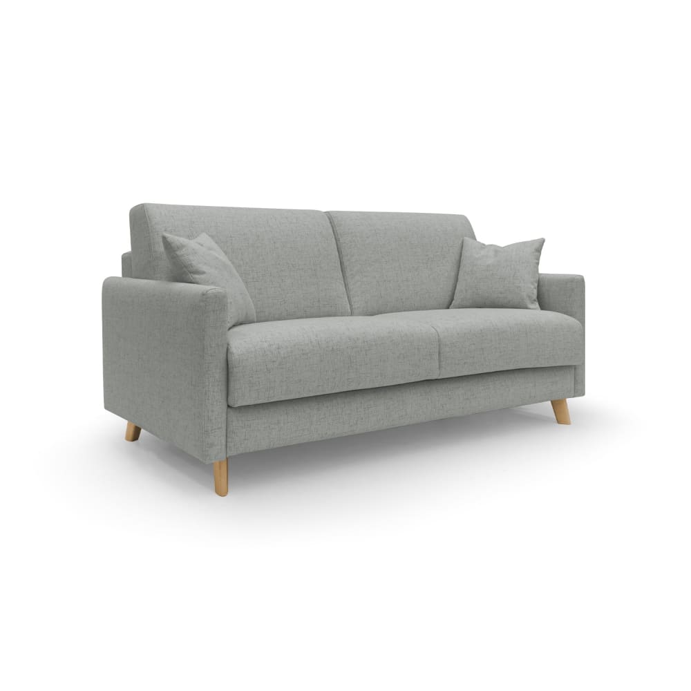 Canapé lit convertible en tissu imperméable 160 cm gris clair
