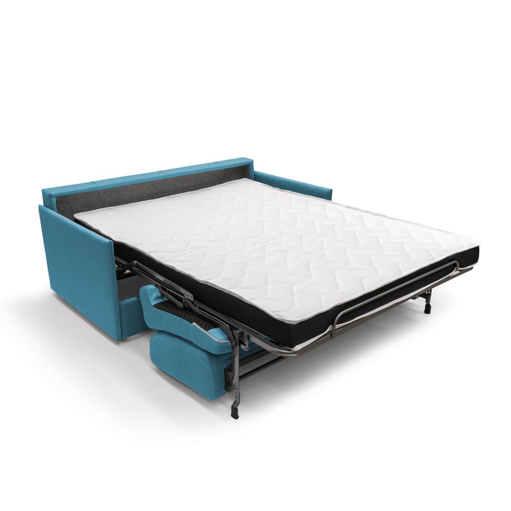Canapé lit convertible en tissu imperméable 149 cm bleu ciel