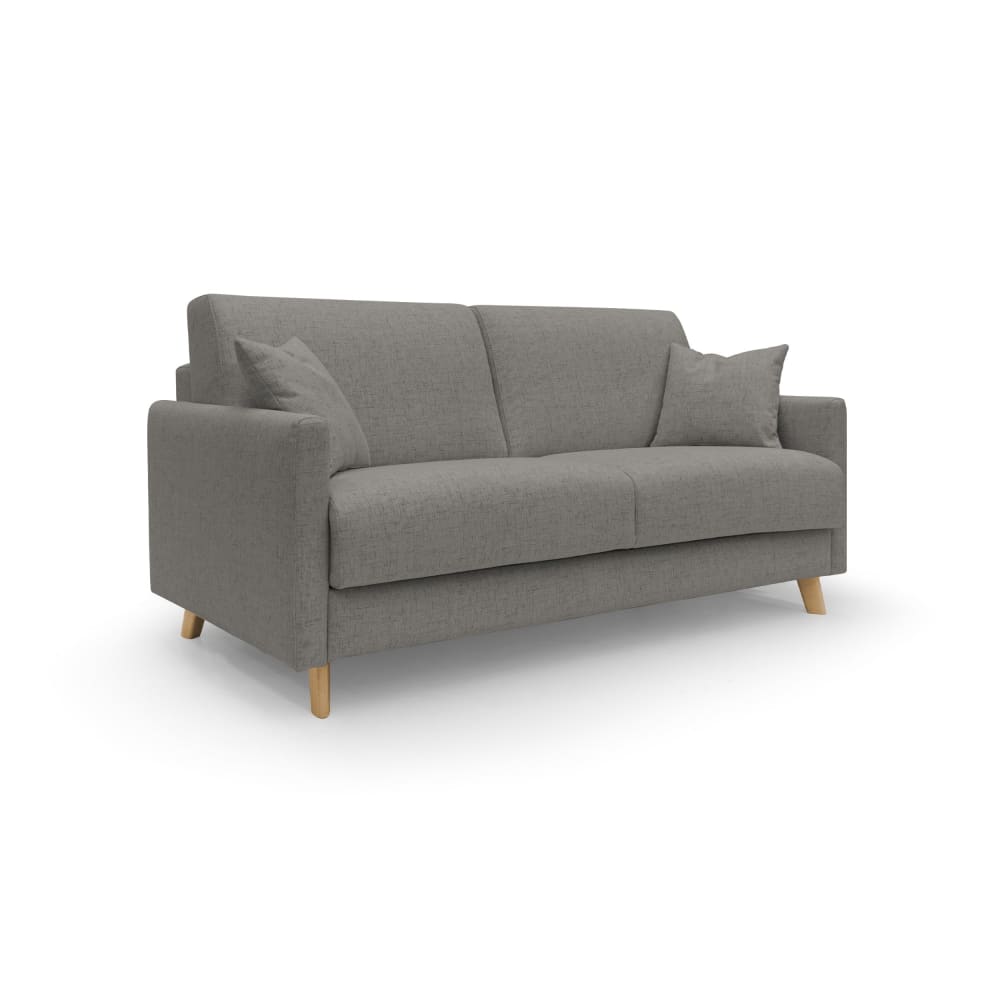 Canapé lit convertible en tissu imperméable 200 cm taupe