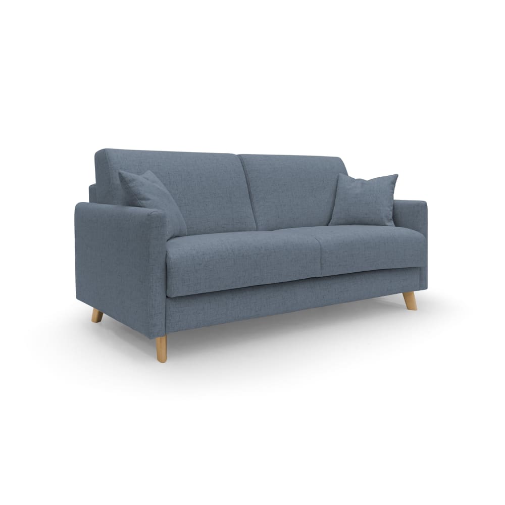 Canapé lit convertible en tissu imperméable 160 cm bleu