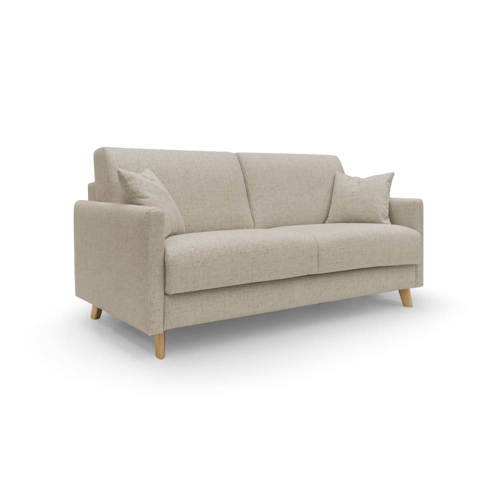 Canapé lit convertible en tissu imperméable 180 cm beige