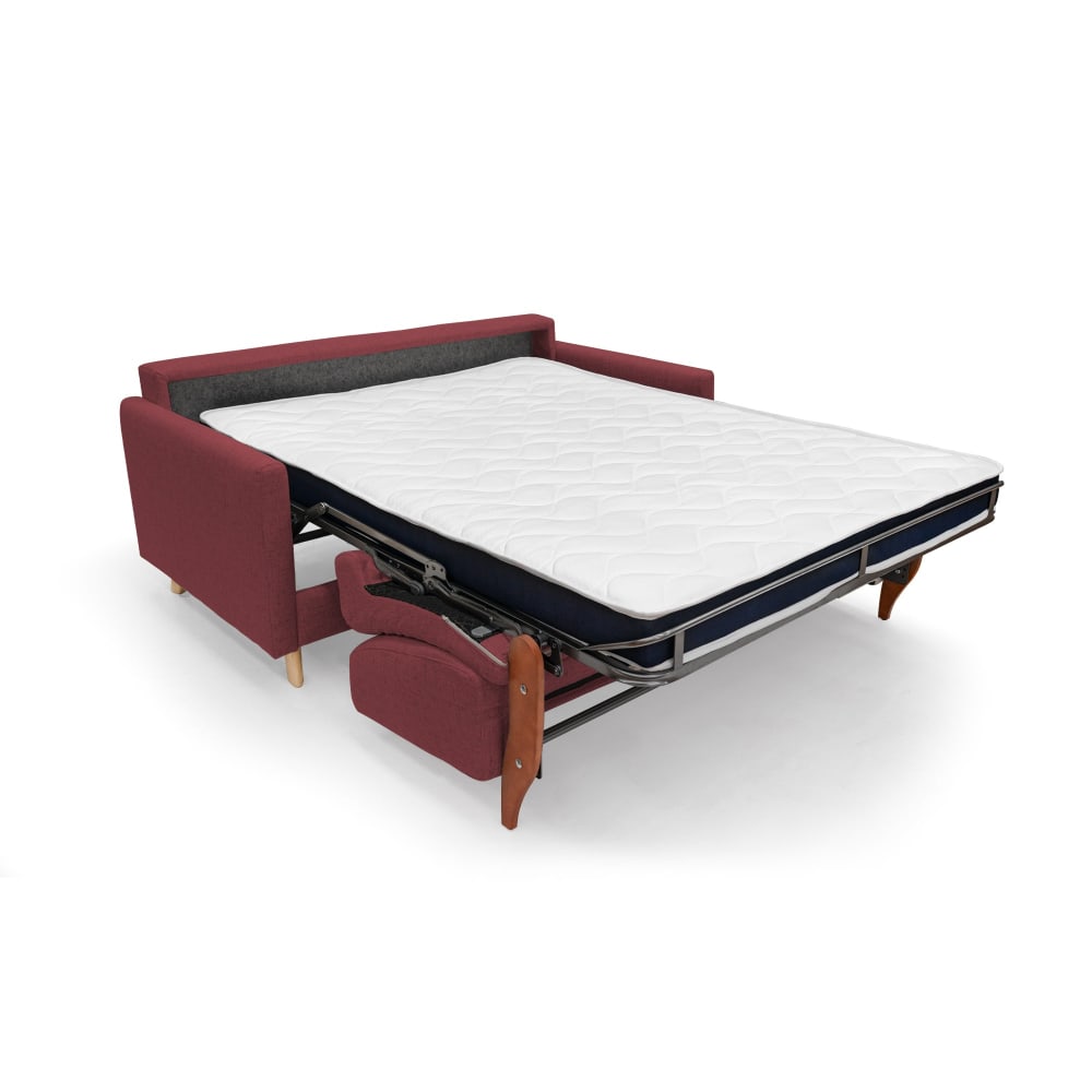 Canapé lit convertible en tissu imperméable 180 cm rouge