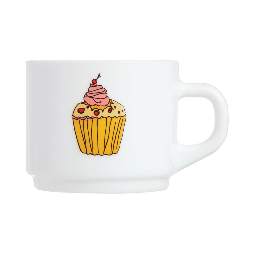 Luminarc Tasse 22 cl décorée Blanc Verre