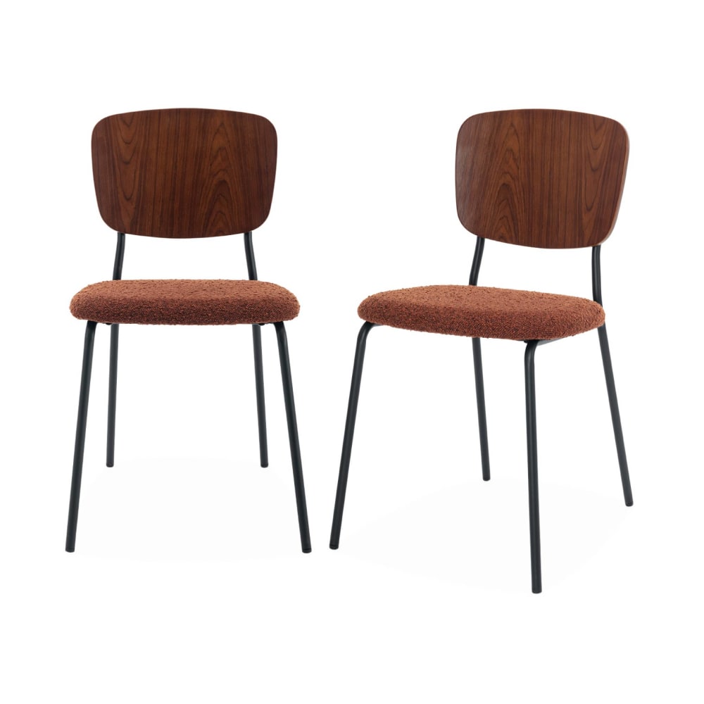 Lot de 2 chaises bouclette
