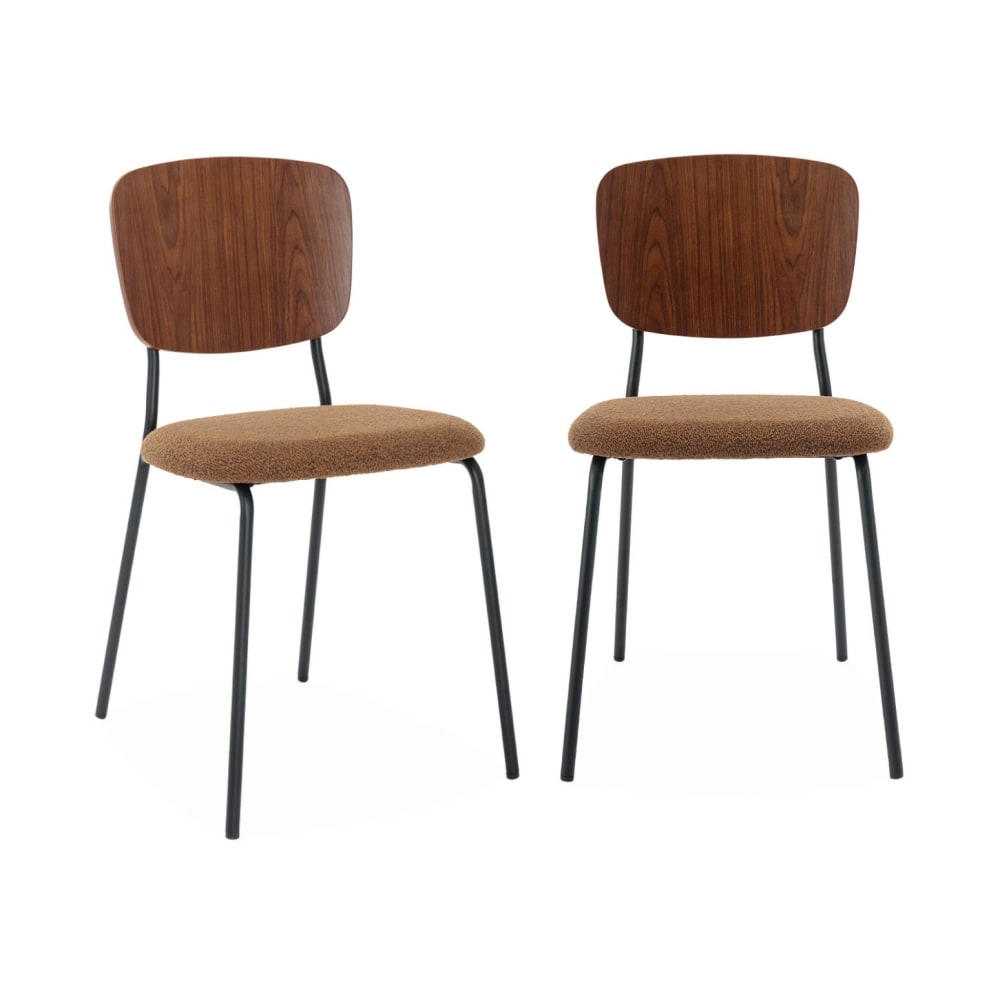 Lot de 2 chaises bouclette
