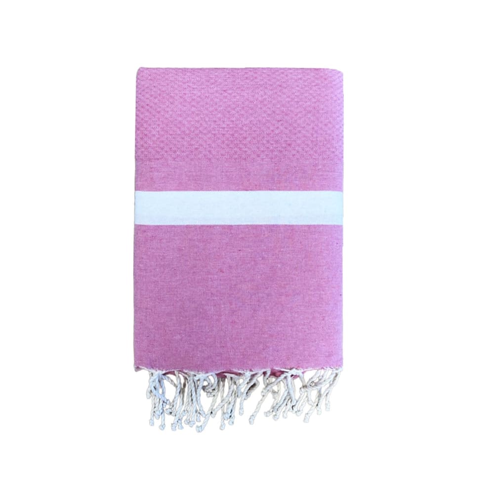 Fouta traditionnelle ''Melissa''  200x200cm rose