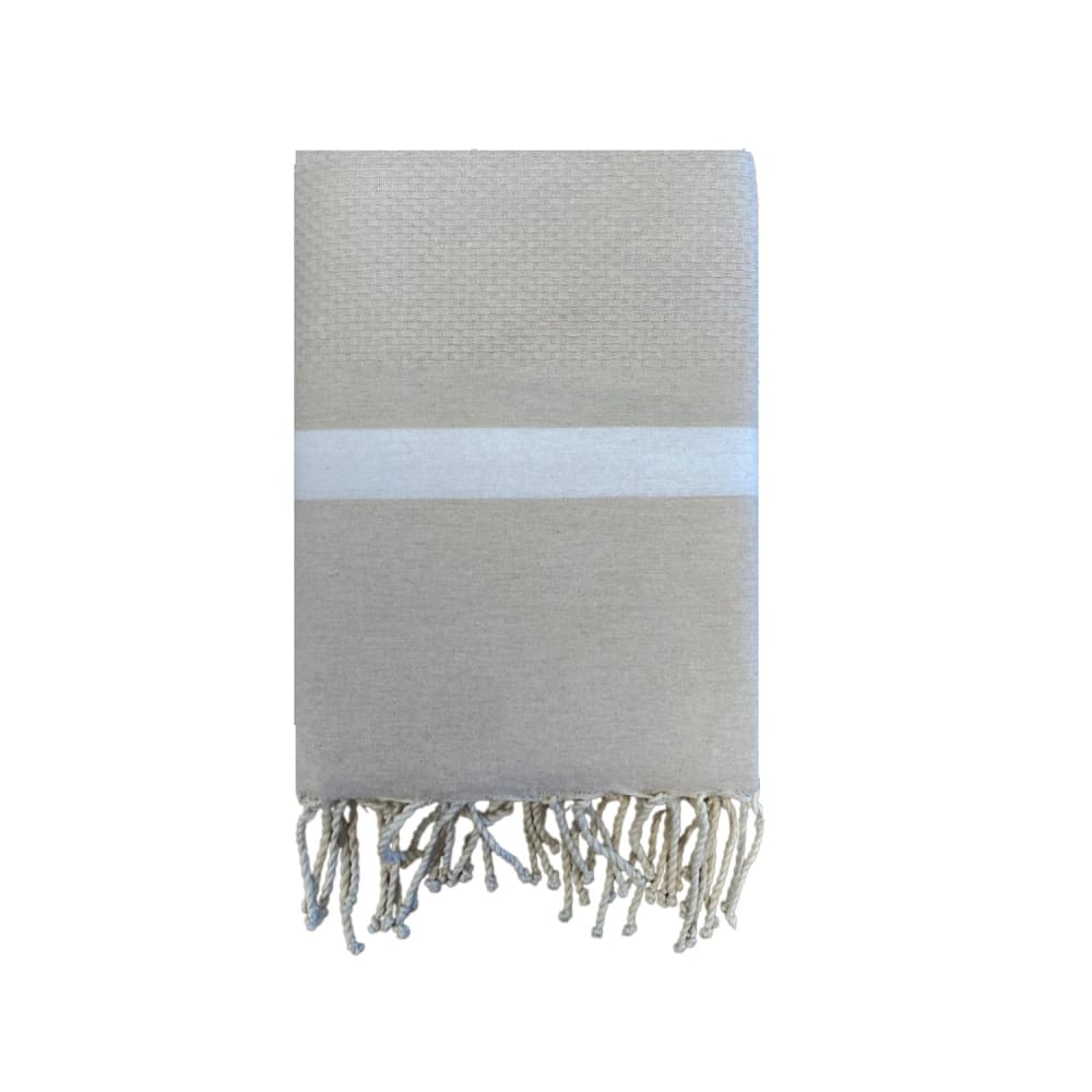 Fouta traditionnelle ''Melissa''  200x200cm beige