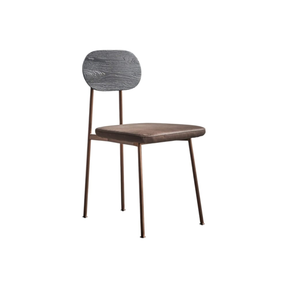 Stuhl Mohawk choco aus massivem Eichenholz - Maisons Du Monde