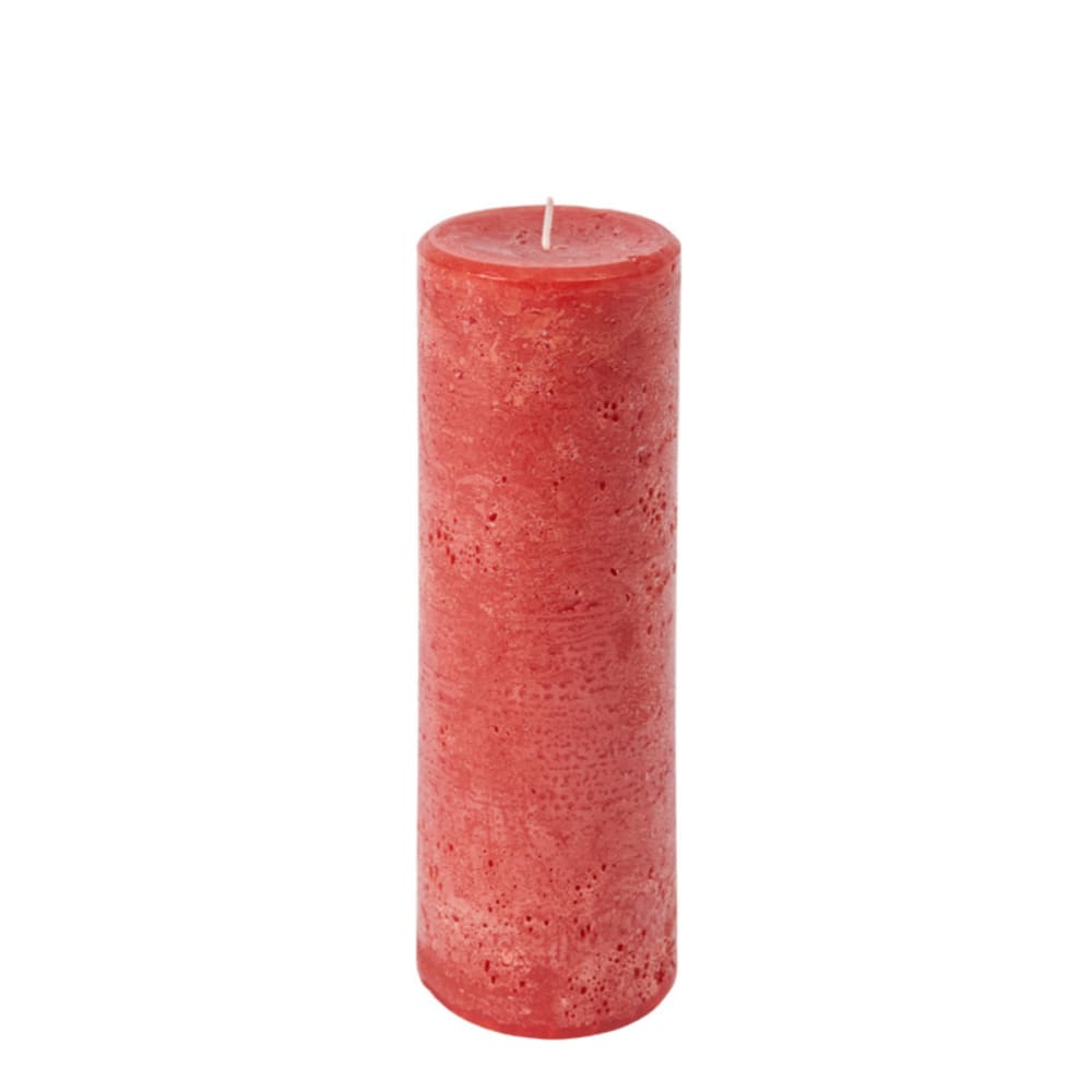 Sia Deco Zylindrische Kerze H20, Rote style modern Rot Wachs