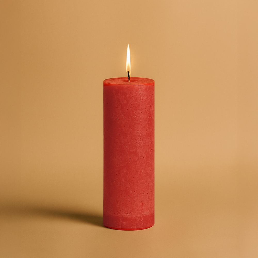 Zylindrische Kerze H20, Rote - Maisons Du Monde