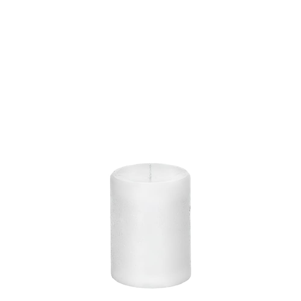 Sia Deco Zylindrische Dekokerze H10, Weiße style modern Weiß Wachs
