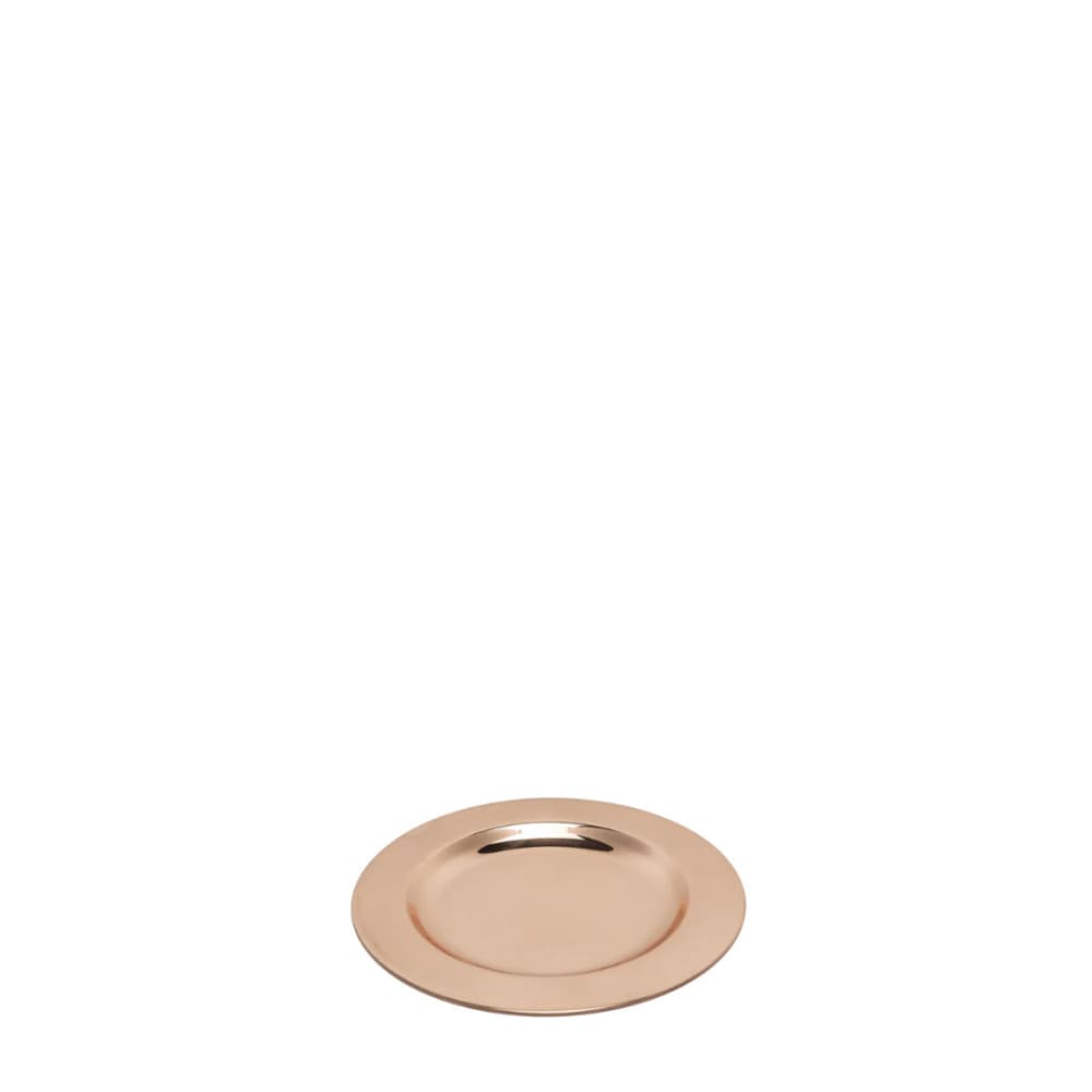 Sia Deco Dekoratives Tablett aus Stahl D14, Kupfer style modern Gold Edelstahl