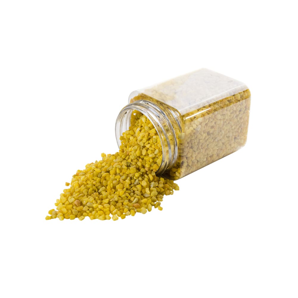 Gravillons décoratifs pour vase 350ml en pierre jaune H10