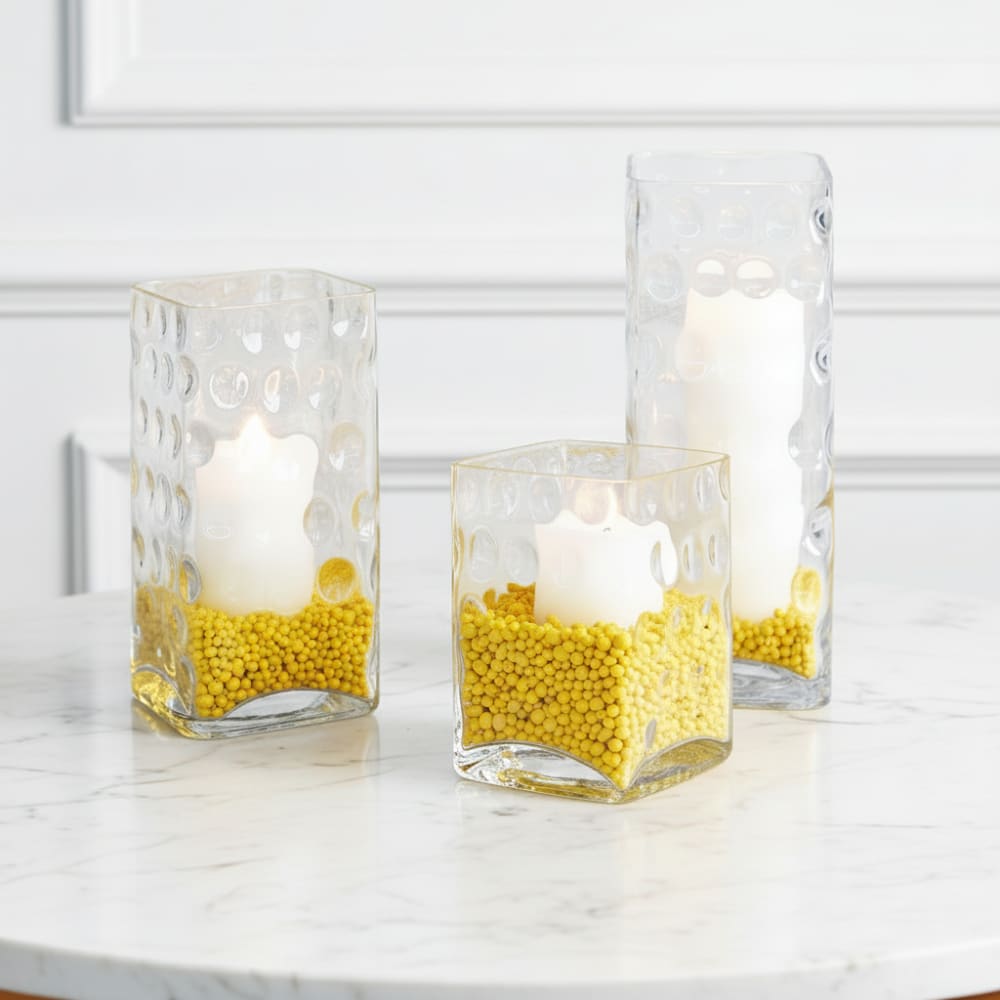 Gravillons décoratifs pour vase 350ml en pierre jaune h10 - Maisons du Monde