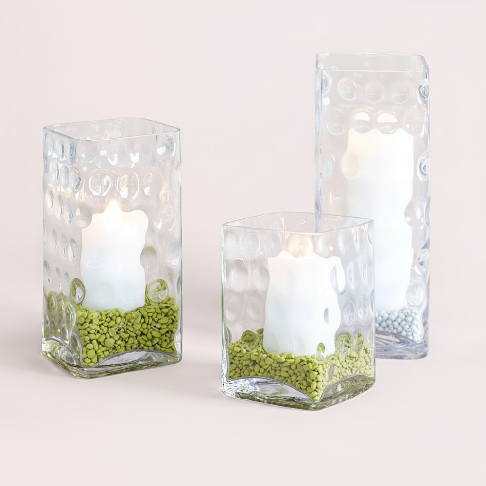 Gravillons décoratifs pour vase 350ml en pierre verte h10 - Maisons du Monde
