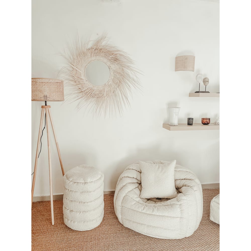 Coussin carré en bouclette - Maisons du Monde