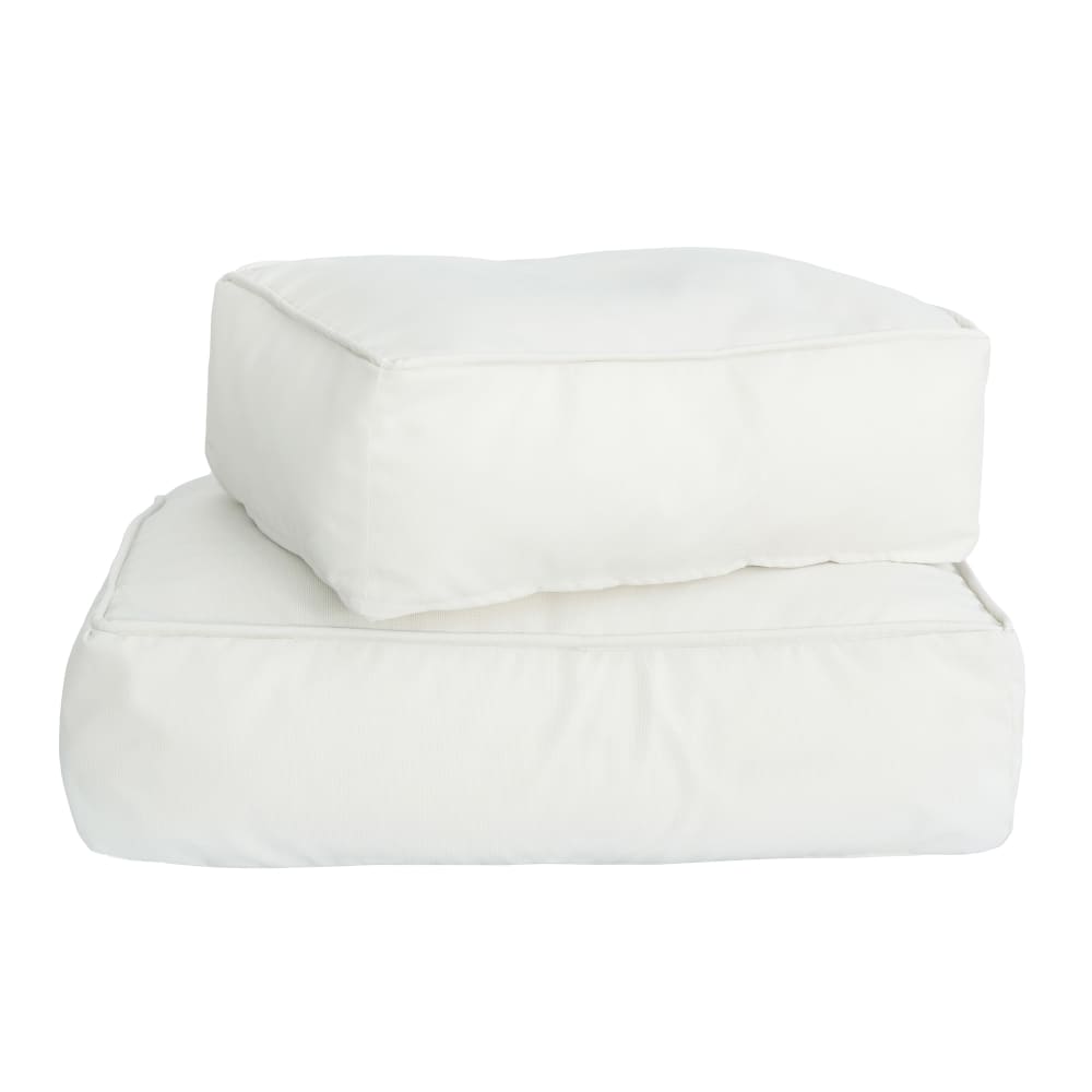 Coussin de sol extérieur déhoussable blanc s - Maisons du Monde