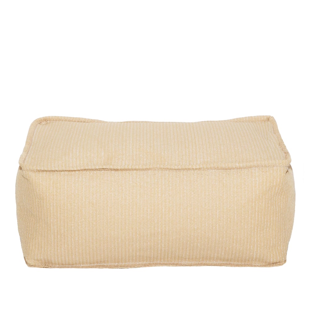 Coussin de sol extérieur en tissu effet raphia M